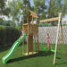 Fungoo BOOMER3 Spielturm mit Rutsche 2 Schaukel Kletterwand 2 Sandkasten Outdoor