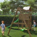 Fungoo BOOMER3 Spielturm mit Rutsche 2 Schaukel Kletterwand 2 Sandkasten Spielen