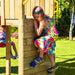 Fungoo CAROL3 Spielturm mit Rutsche Schaukel Kletterwand Holz