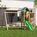 Fungoo CHESTER 3 Spielturm mit Rutsche 2 Schaukel Kletterwand Outdoor