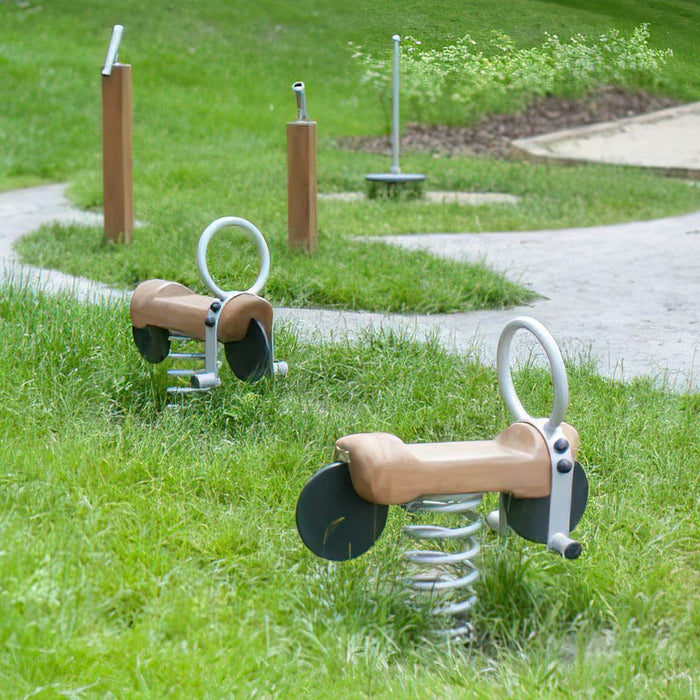 Larslaj Federwippe Monty Outdoor Spielgeraet Wippe 2 Jahre U3 Holz Kinder