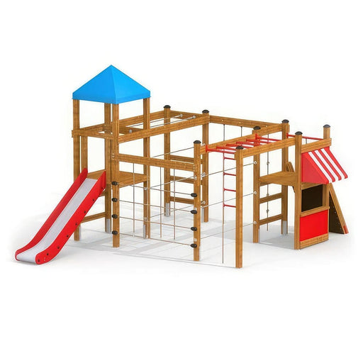 Larslaj Klettergeruest Ares Outdoor Spielgeraet Kletterturm 3 Jahre Holz Ansicht
