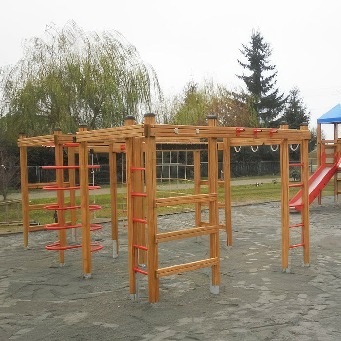 Larslaj Klettergeruest Kilian Outdoor Spielgeraet Kletterturm 3 Jahre Holz Kita