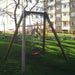 Larslaj Schaukel Emil Outdoor Spielgeraet Babyschaukel Kinderschaukel 1 Jahre U3 Holz Ansicht