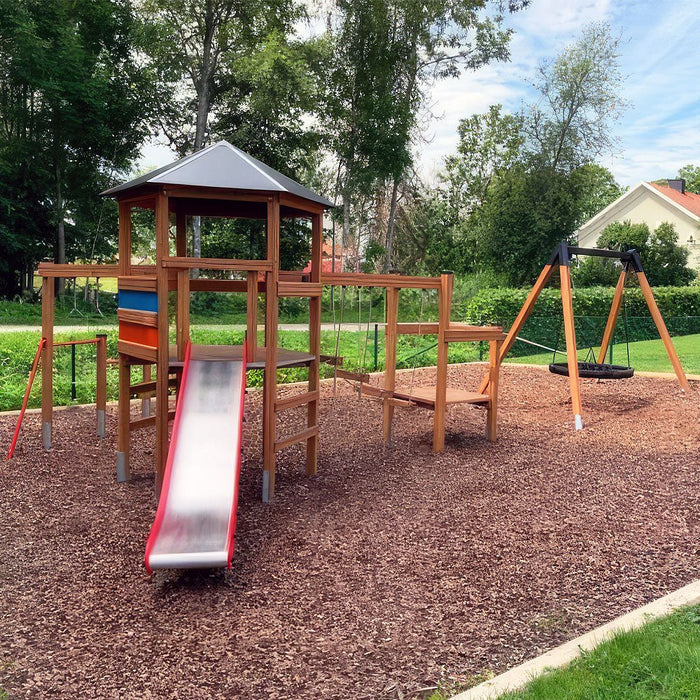 Larslaj Spielturm Keno Outdoor Spielgeraet Kletterturm 3 Jahre Holz Kinder