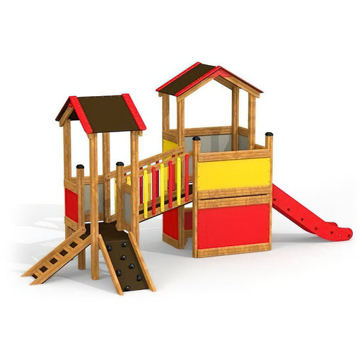 Spielturm Lion, Ab 3 Jahren, aus Holz Lärche, Gewerbefabrik