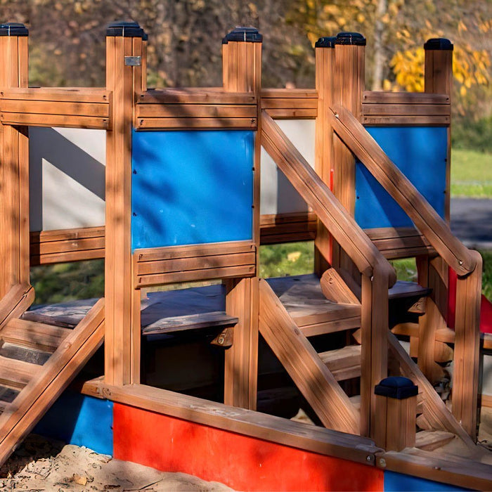 Larslaj Spielturm Seerauber Outdoor Spielgeraet Kletterturm 1 Jahre U3 Holz Ansicht