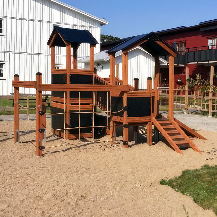 Larslaj Spielturm Valerie Outdoor Spielgeraet Kletterturm 3 Jahre Holz Ansicht